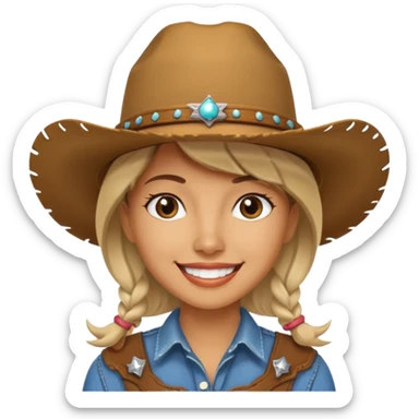 cowgirl sticker