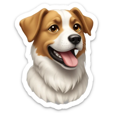 chien joyeux  sticker