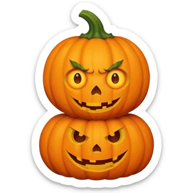 Pumpkin monster kid 
 sticker