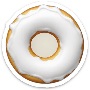 white donut sticker