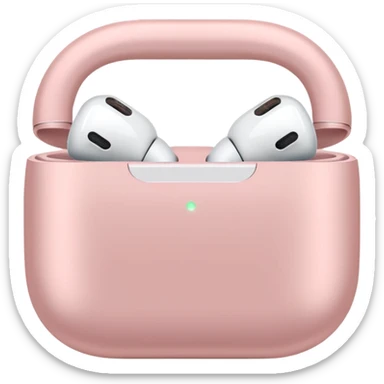 Airpods max light pink  sticker