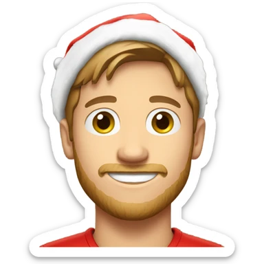 Josh Allen wearing santa hat sticker