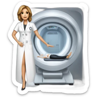 Posh-Radiologist-performing-breast-mri-to-jennifer-lopez sticker