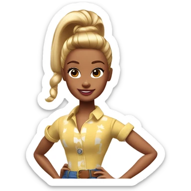 Toy Story Barbie in a ponytail sticker
