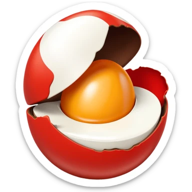 Kinder surprise red and white the real one cholo ate  sticker