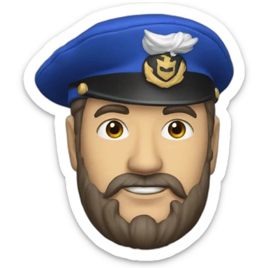 ultramarine captain sticker