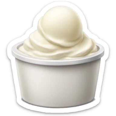  tub of vanilla icecream  sticker