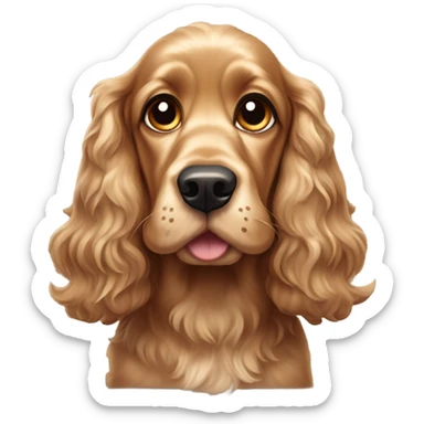 Cocker spaniel dog sticker
