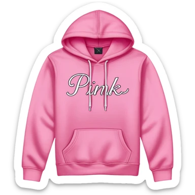 Victoria's Secret PINK hoodie with logo on the front sticker