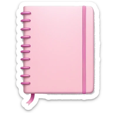 Light pink notebook sticker