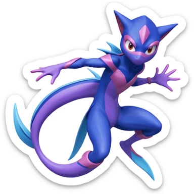 Inteleon-Greninja-fusion (full body) sticker