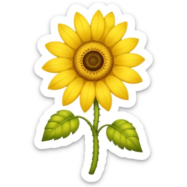 Chupeta amarela com um girassol  sticker