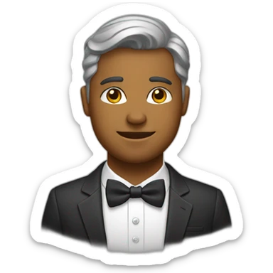 white jehovah witness with bow tie sticker