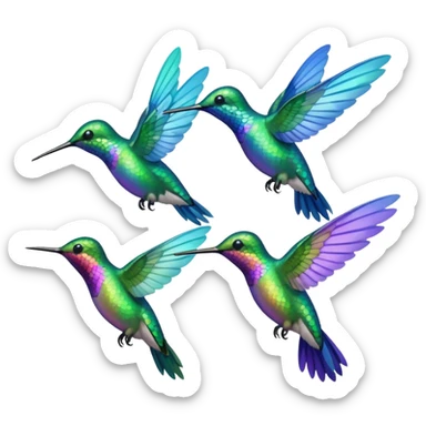 MORE HUMMINGBIRDS sticker