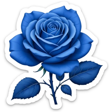 Rosa azul sticker