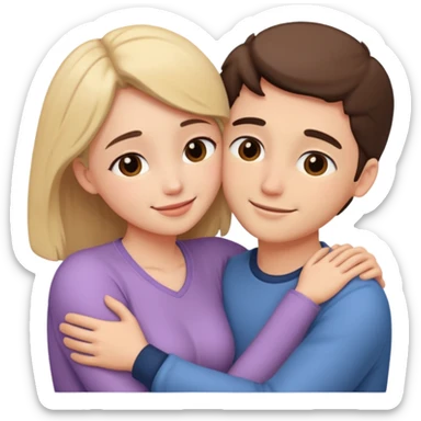 intimate moment between lovers sticker