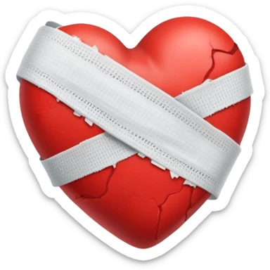 Heart with bandage for 'Sorry' song sticker