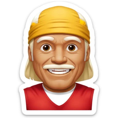 Hulk hogan happy sticker