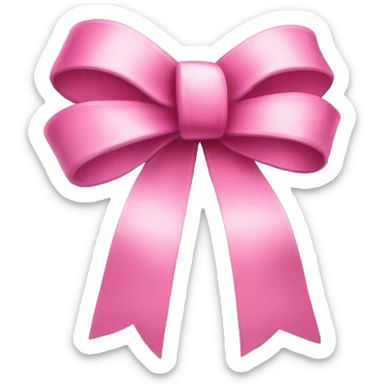 pink christmas bow christmas tree sticker