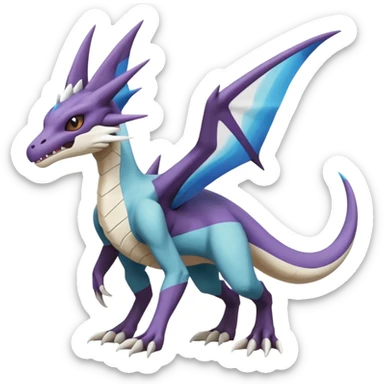 Noivern-Latios-Marowak-Lugia-Fakémon-hybrid-creature (full body)  sticker