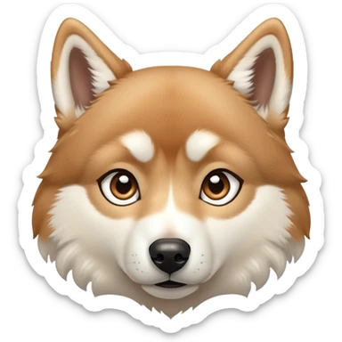 Light Brown Husky  sticker