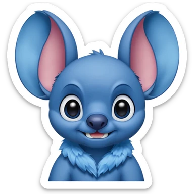 Q stitch sea realista pero como en la pelicula sticker