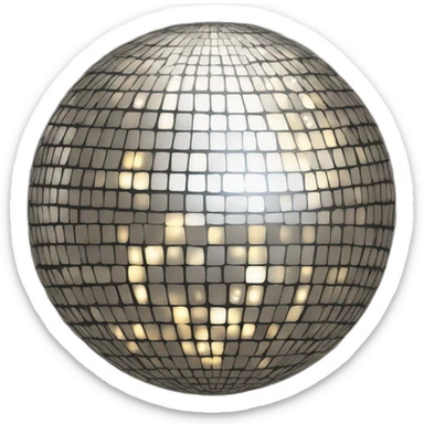 Disco ball sticker