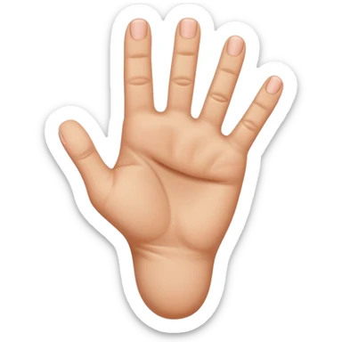 flipping someone off but with toes  sticker