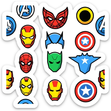 Avengers superhero team sticker