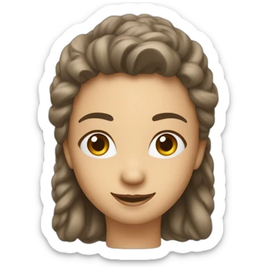 Yolande qui boit une bière sticker