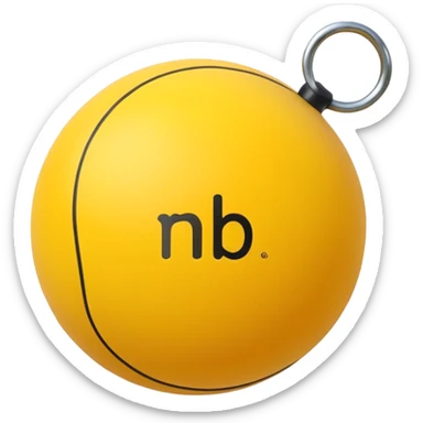 Pull-ball with MB written in the circle in on it sticker