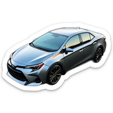 2017 toyota corolla twin turbo v6 2"shocks raised 16"rims wide tread tyres sticker