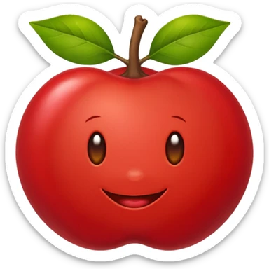 Eu quero um emoji de acerola, mas SEM carinha sticker