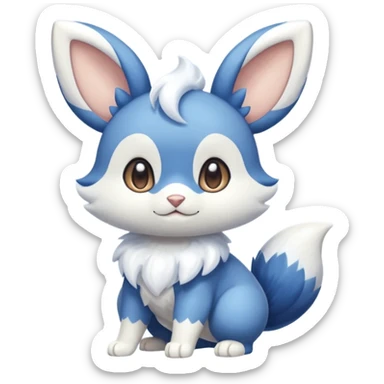 Meowstic-Buneary-Buizel-fusion sticker