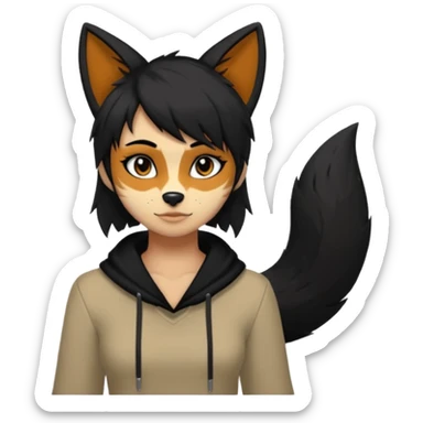 Edgy anthro furry by Falvie, LiLaiRa, AngieWolf sticker