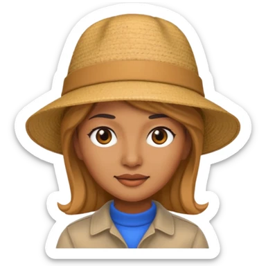 memoji face iphone: celebrity women hiking sticker