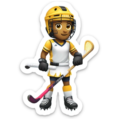 field hockey player sticker
