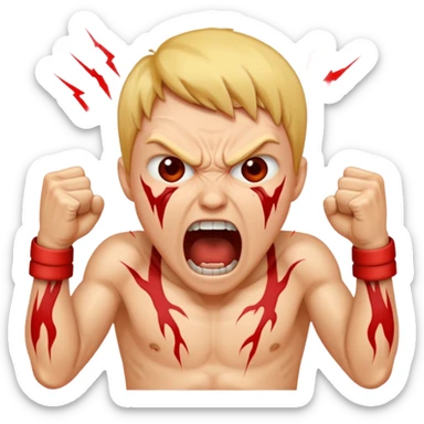 SCREAMING IN RAGE sticker