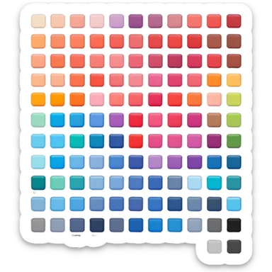 pantone color palete sample  sticker