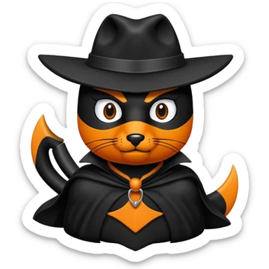 Animal zorro animado sosteniendo un neumático sticker