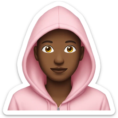 Pastel pink hoodie  sticker