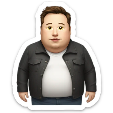 Elon musk obese full body sticker