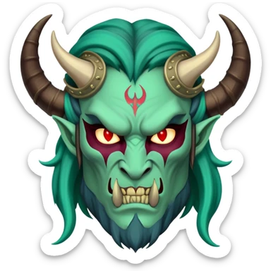 Illidan from world of warcraft sticker
