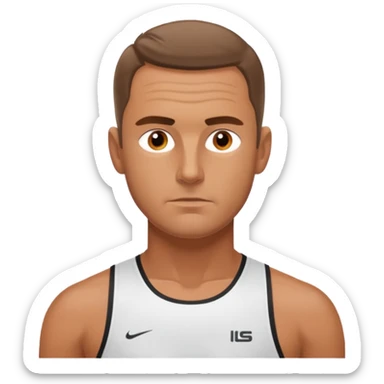 volleyball player, man, Charles Kiraly sticker