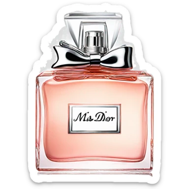 Miss Dior perfume with the logo  sticker