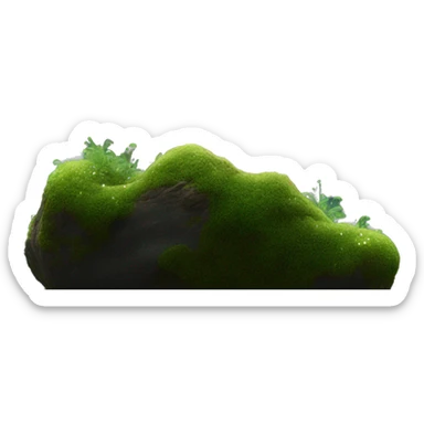 Sparkling glittering galactic nebula moss sticker
