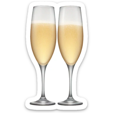 Champaign glasses sticker