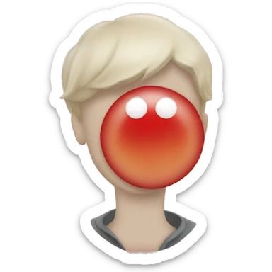 A red spot on neck sticker