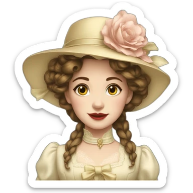 Belle-époque-girl sticker