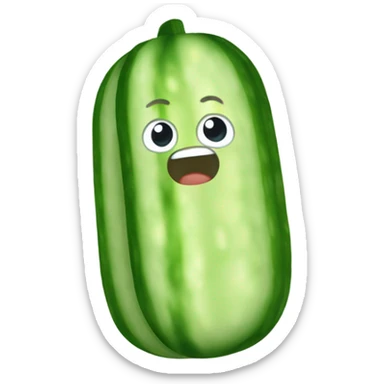 Ballistics gel cucumber sticker